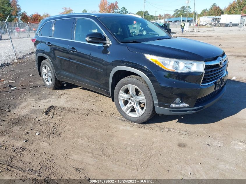 2016 TOYOTA HIGHLANDER LIMITED - 5TDDKRFH2GS330095