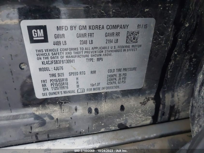 2015 BUICK ENCORE CONVENIENCE - KL4CJFSB3FB130941