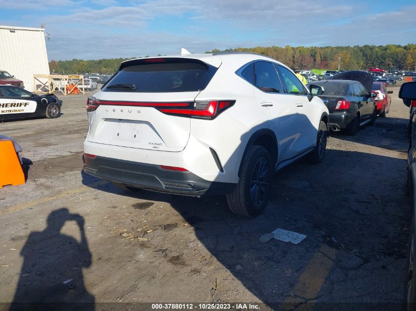2022 LEXUS NX 350 2T2GGCEZ2NC011996