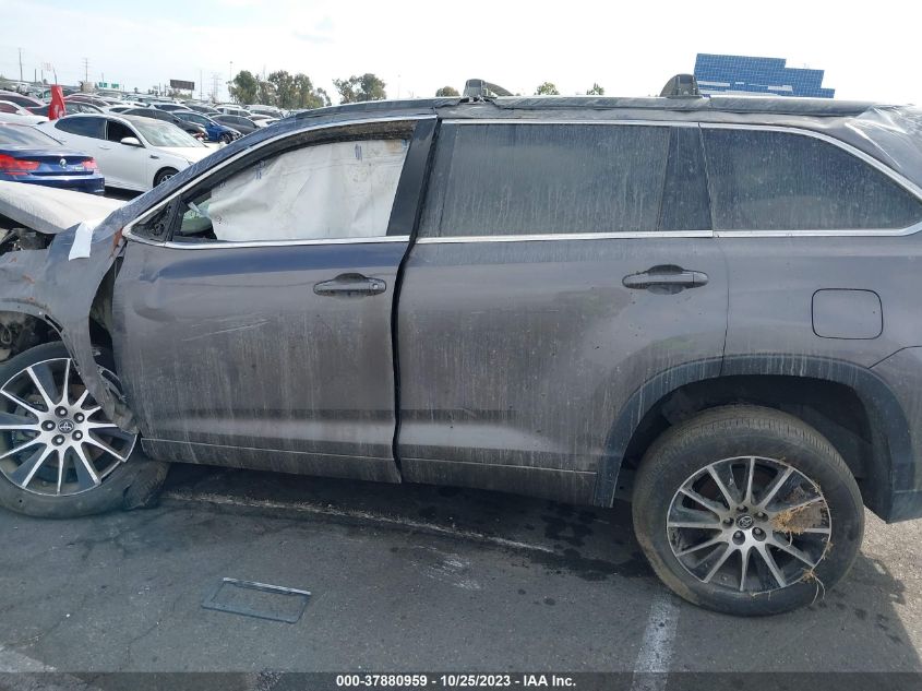 2017 TOYOTA HIGHLANDER SE/XLE - 5TDKZRFH5HS509266