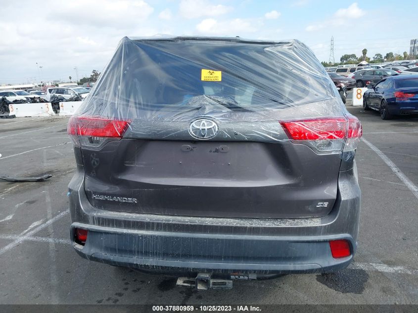 2017 TOYOTA HIGHLANDER SE/XLE - 5TDKZRFH5HS509266