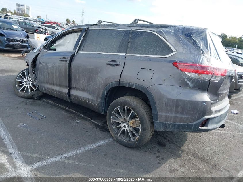 2017 TOYOTA HIGHLANDER SE/XLE - 5TDKZRFH5HS509266