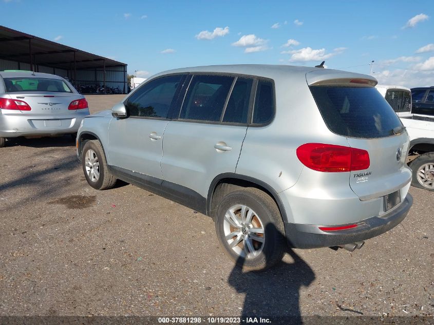 2013 VOLKSWAGEN TIGUAN S - WVGAV7AX9DW540181