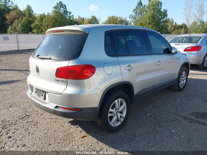 2013 VOLKSWAGEN TIGUAN S - WVGAV7AX9DW540181