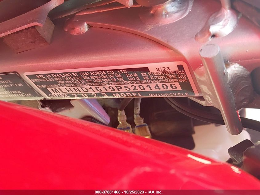 2023 HONDA CRF300 L MLHND1619P5201406