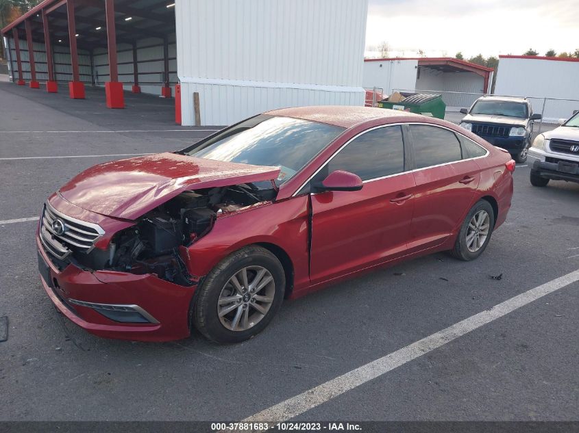 2015 HYUNDAI SONATA 2.4L SE - 5NPE24AF5FH073693