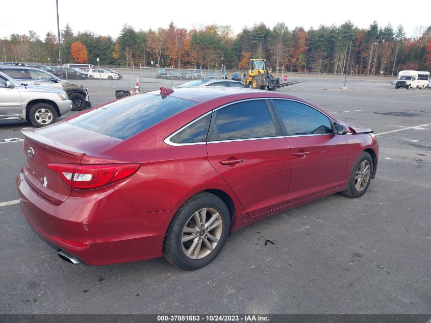 2015 HYUNDAI SONATA 2.4L SE - 5NPE24AF5FH073693