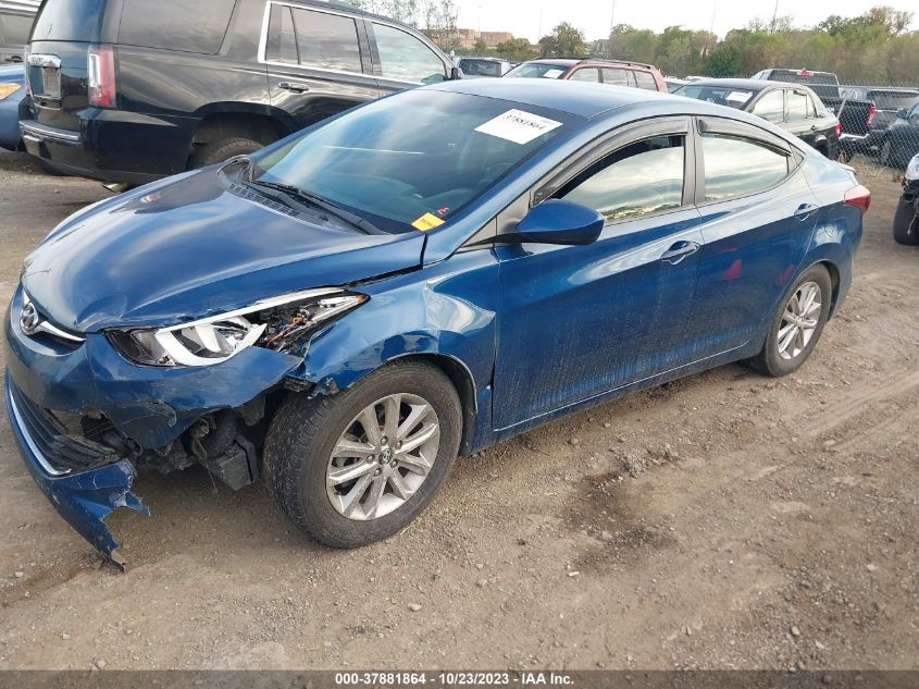 2014 HYUNDAI ELANTRA SE - KMHDH4AE5EU138754