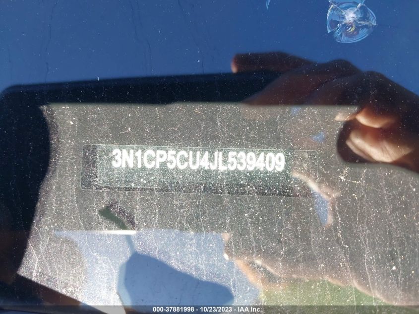2018 NISSAN KICKS S/SR/SV - 3N1CP5CU4JL539409