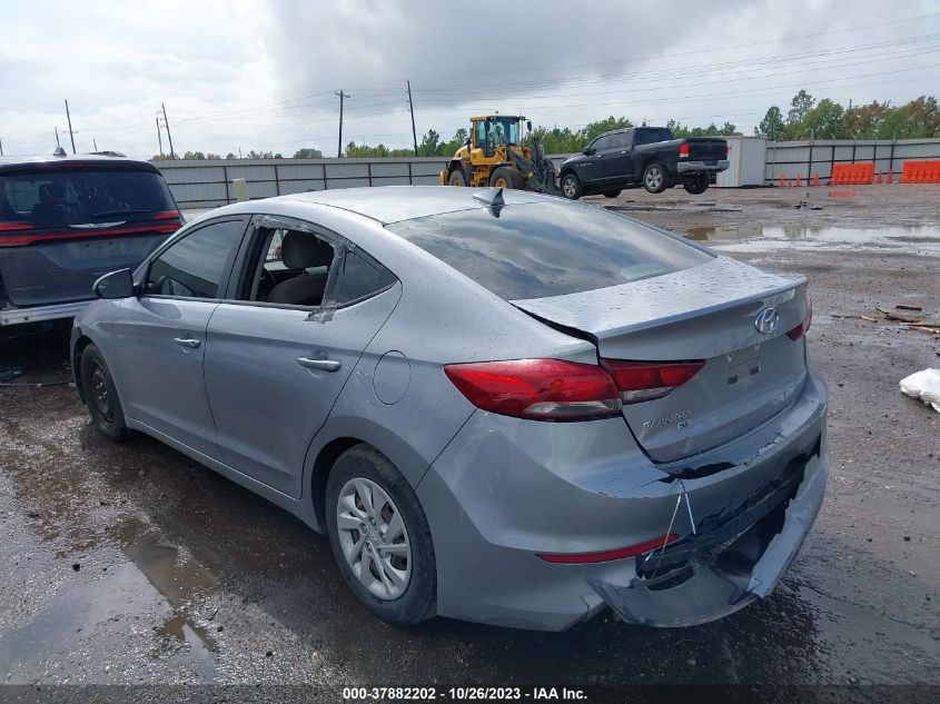 2017 HYUNDAI ELANTRA SE - 5NPD74LF7HH176076