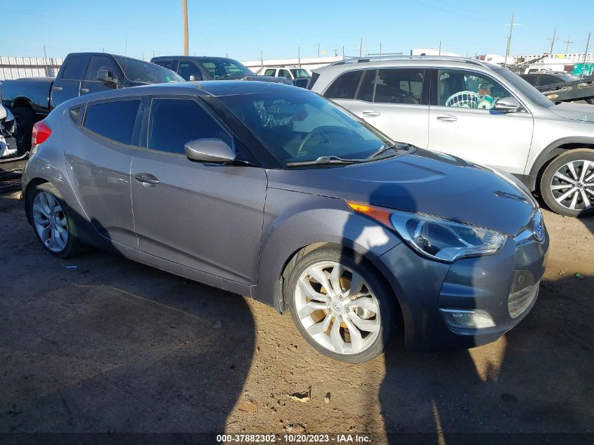 2013 HYUNDAI VELOSTER W/BLACK INT - KMHTC6AD2DU136701