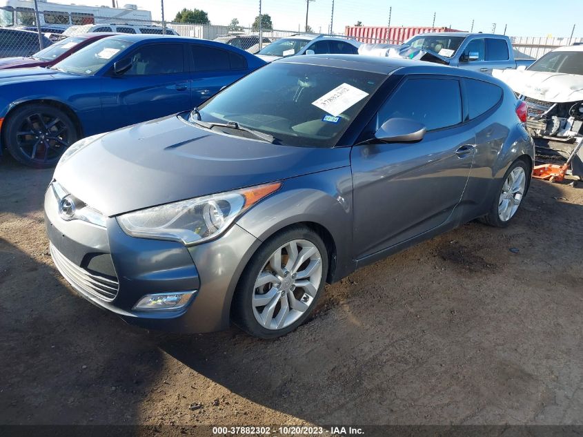 2013 HYUNDAI VELOSTER W/BLACK INT - KMHTC6AD2DU136701