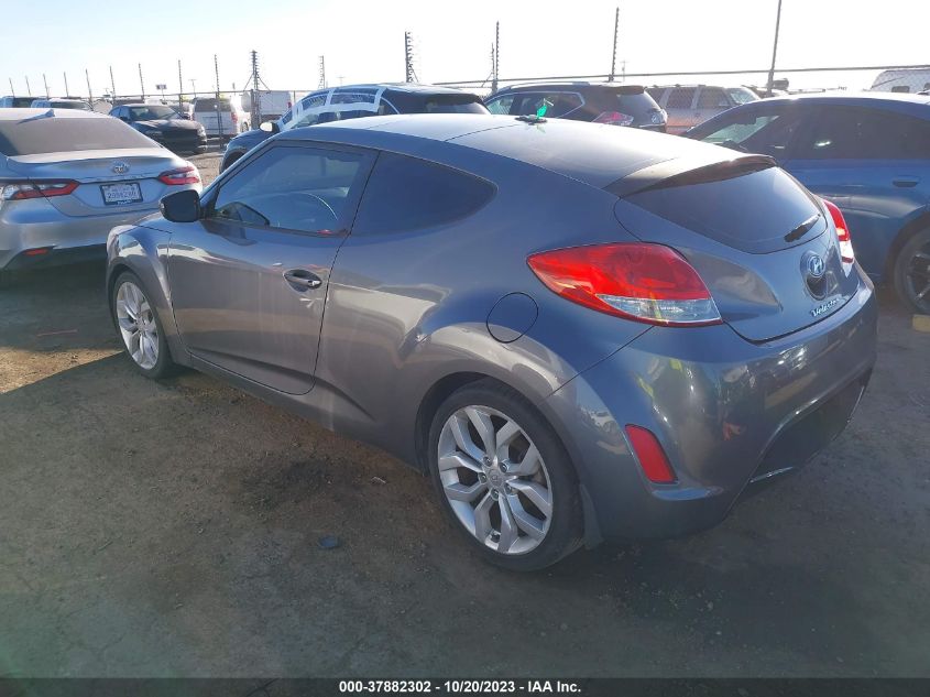 2013 HYUNDAI VELOSTER W/BLACK INT - KMHTC6AD2DU136701