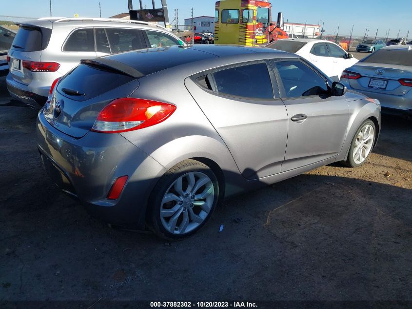2013 HYUNDAI VELOSTER W/BLACK INT - KMHTC6AD2DU136701