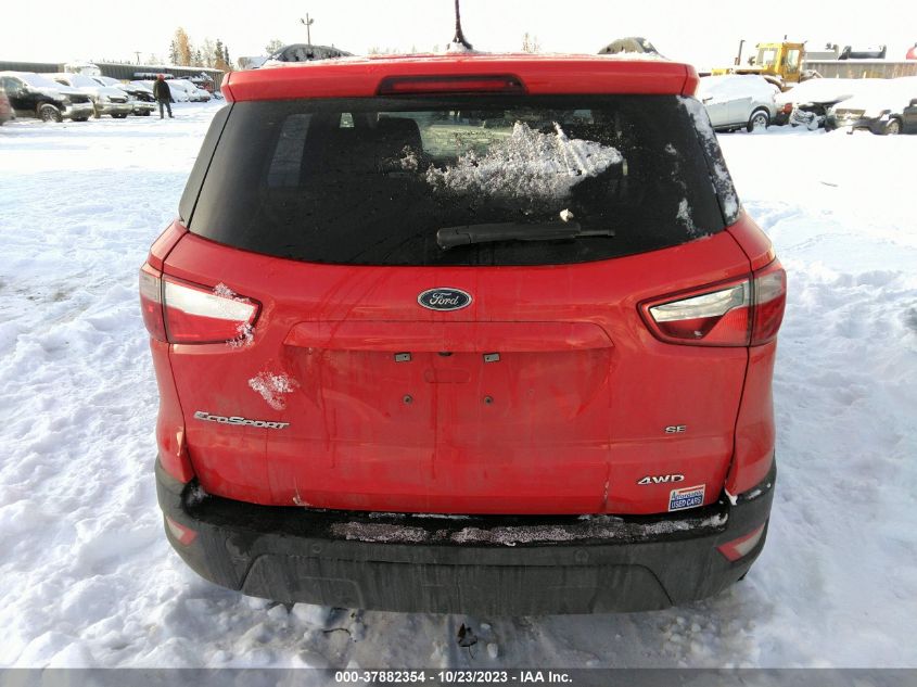 2019 FORD ECOSPORT SE - MAJ6S3GL6KC279029