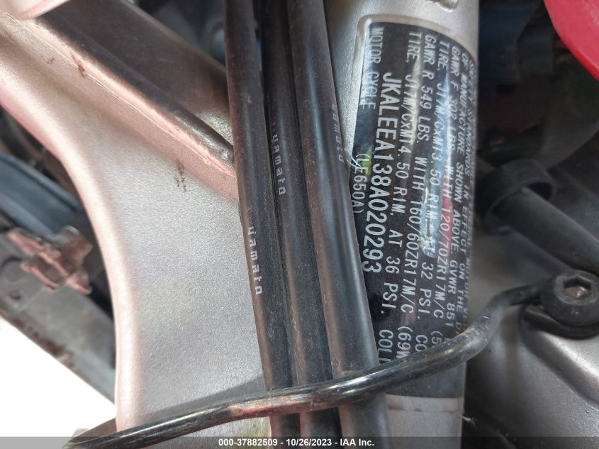 2008 KAWASAKI KLE650 A JKALEEA138A020293