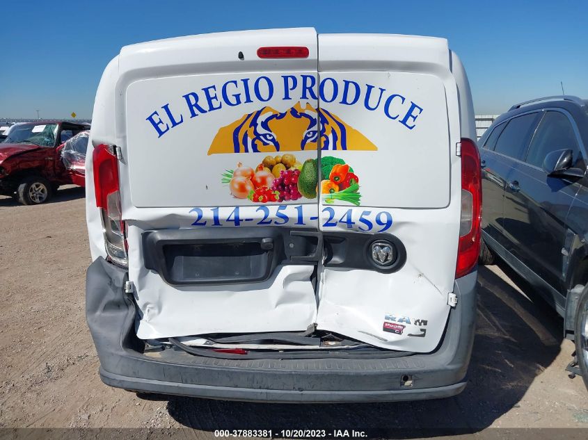2015 RAM PROMASTER CITY CARGO VAN TRADESMAN ZFBERFAT4F6A46532