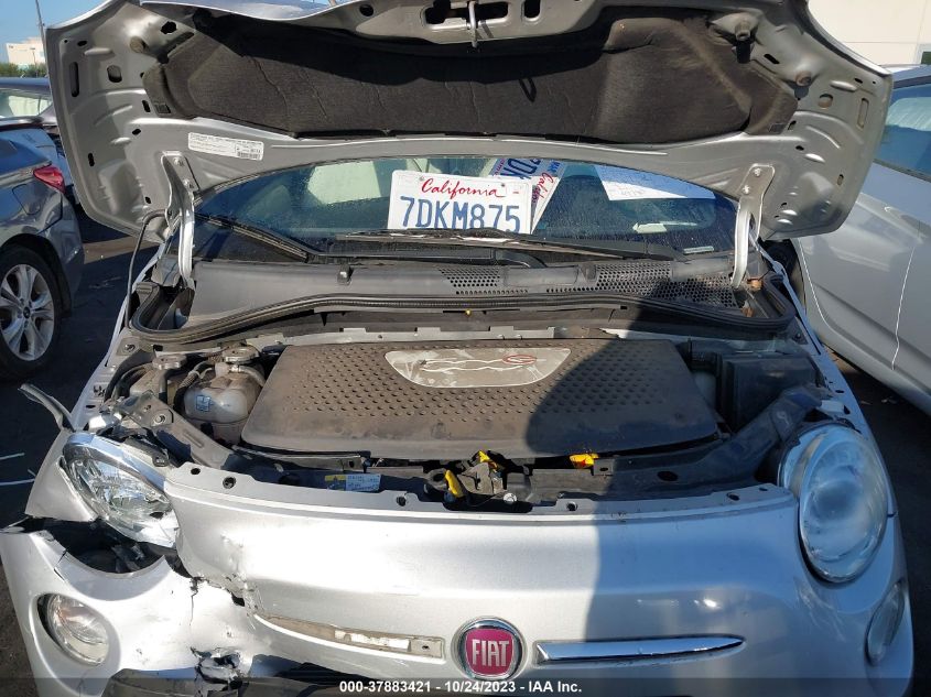 2013 FIAT 500E BATTERY ELECTRIC - 3C3CFFGE8DT740554