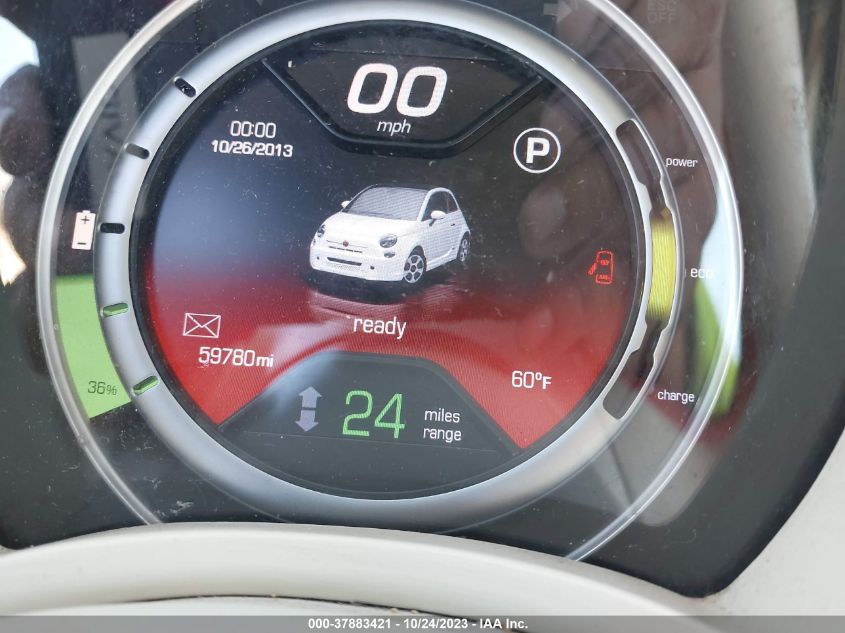 2013 FIAT 500E BATTERY ELECTRIC - 3C3CFFGE8DT740554
