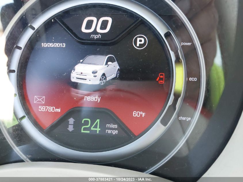 2013 FIAT 500E BATTERY ELECTRIC - 3C3CFFGE8DT740554