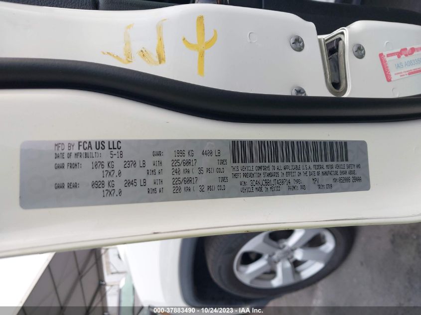 2018 JEEP COMPASS LATITUDE - 3C4NJCBB1JT420714