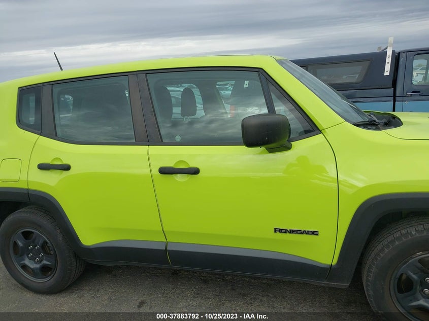 VIN ZACCJAAB3HPF37113 2017 JEEP RENEGADE SPORT