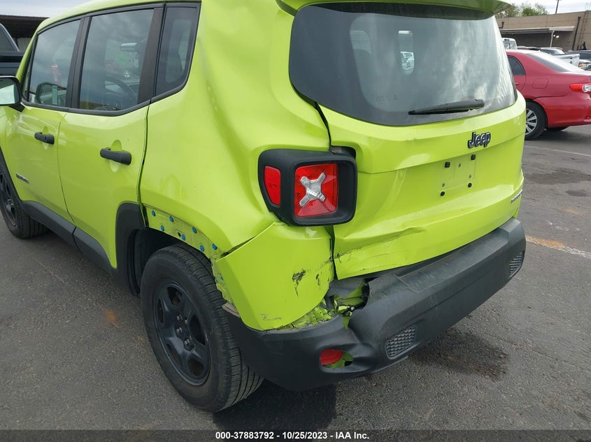 VIN ZACCJAAB3HPF37113 2017 JEEP RENEGADE SPORT