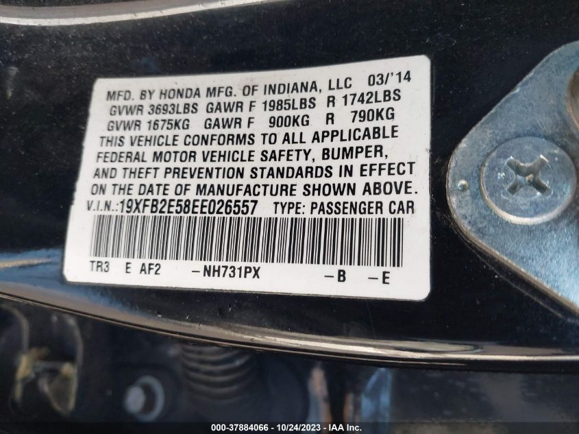 2014 HONDA CIVIC SEDAN LX - 19XFB2E58EE026557