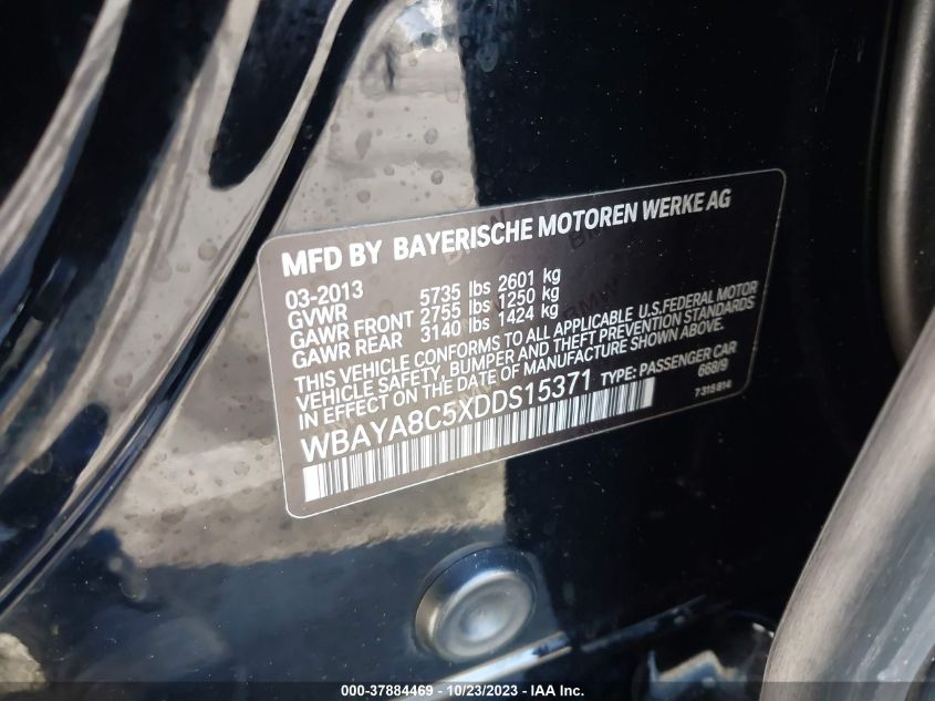 2013 BMW 750I - WBAYA8C5XDDS15371