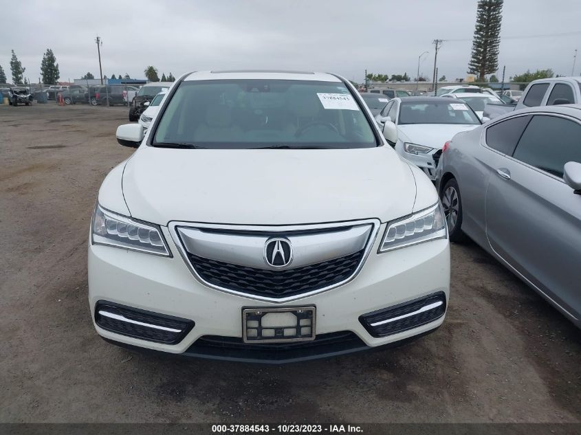 2014 ACURA MDX TECH PKG - 5FRYD4H42EB008694