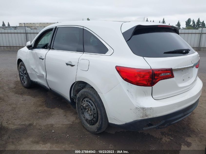 2014 ACURA MDX TECH PKG - 5FRYD4H42EB008694