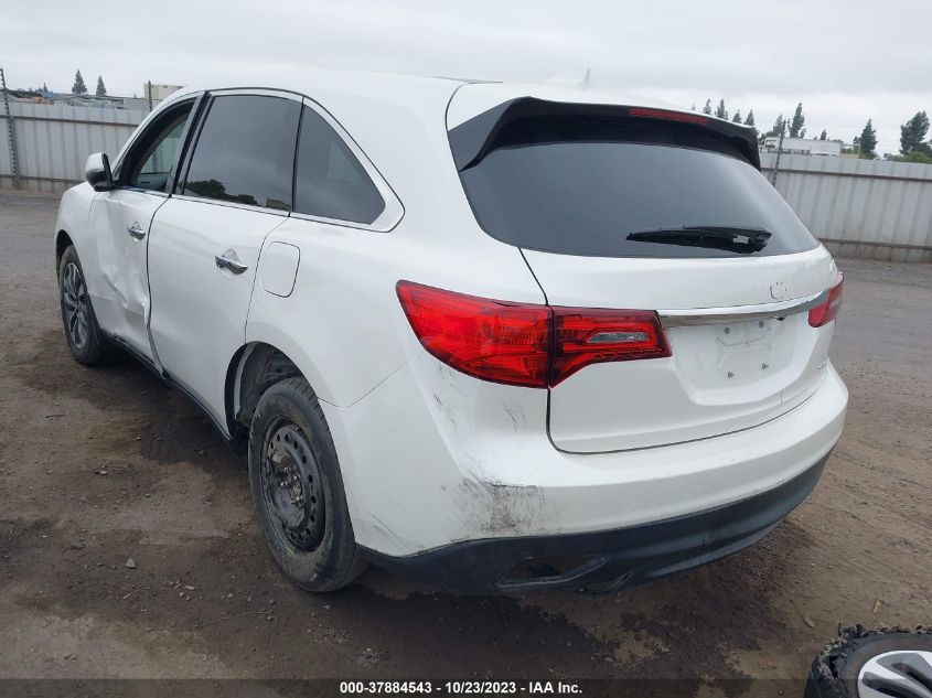 2014 ACURA MDX TECH PKG - 5FRYD4H42EB008694