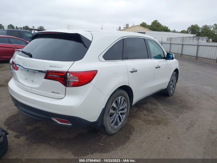 2014 ACURA MDX TECH PKG - 5FRYD4H42EB008694
