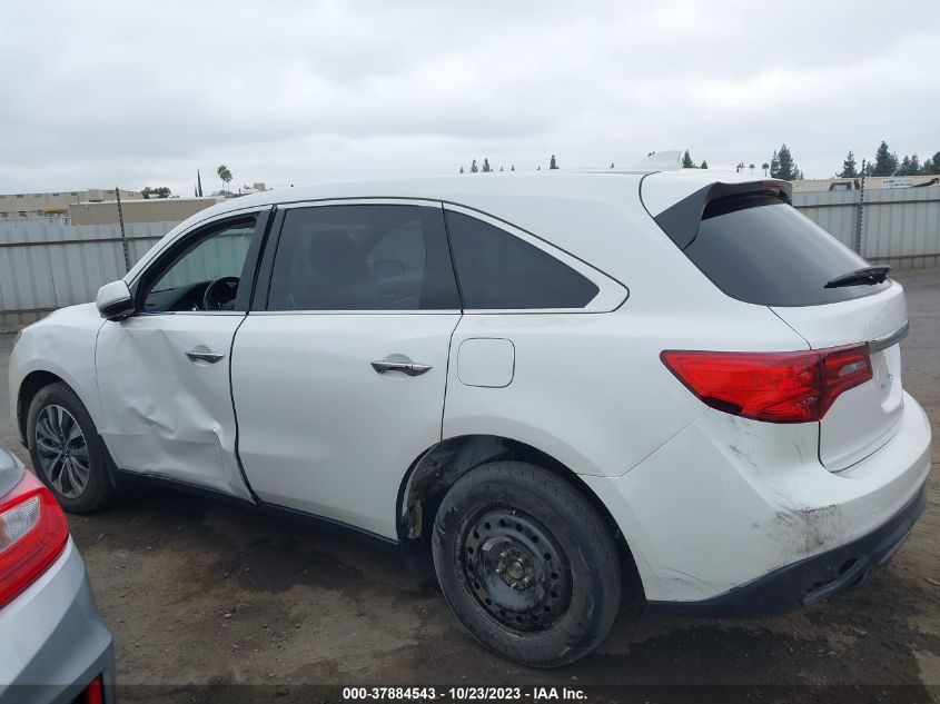 2014 ACURA MDX TECH PKG - 5FRYD4H42EB008694