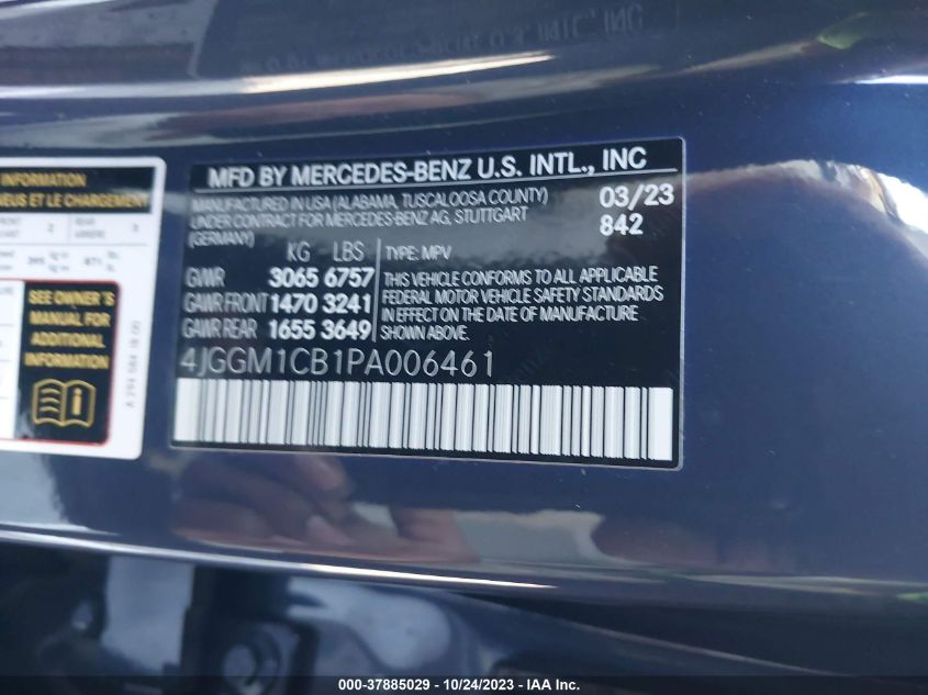 2023 MERCEDES-BENZ EQE EQE 350 4JGGM1CB1PA006461