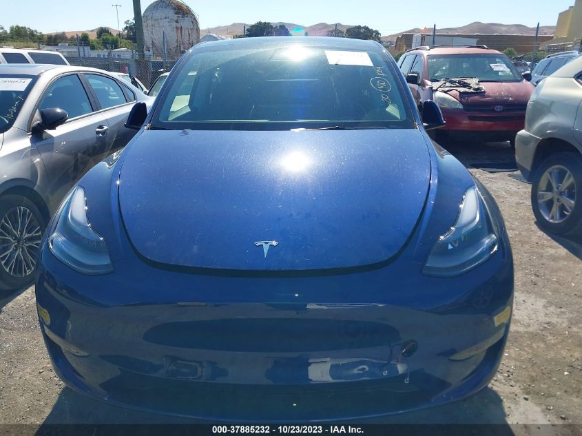 2022 TESLA MODEL Y - 7SAYGAEE8NF553550