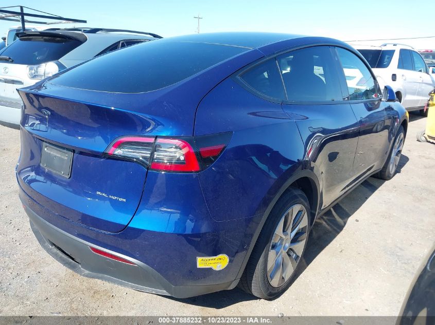 2022 TESLA MODEL Y - 7SAYGAEE8NF553550