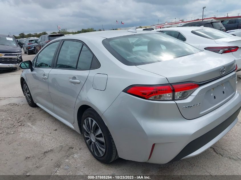 VIN 5YFEPMAE4MP166939 2021 TOYOTA COROLLA LE
