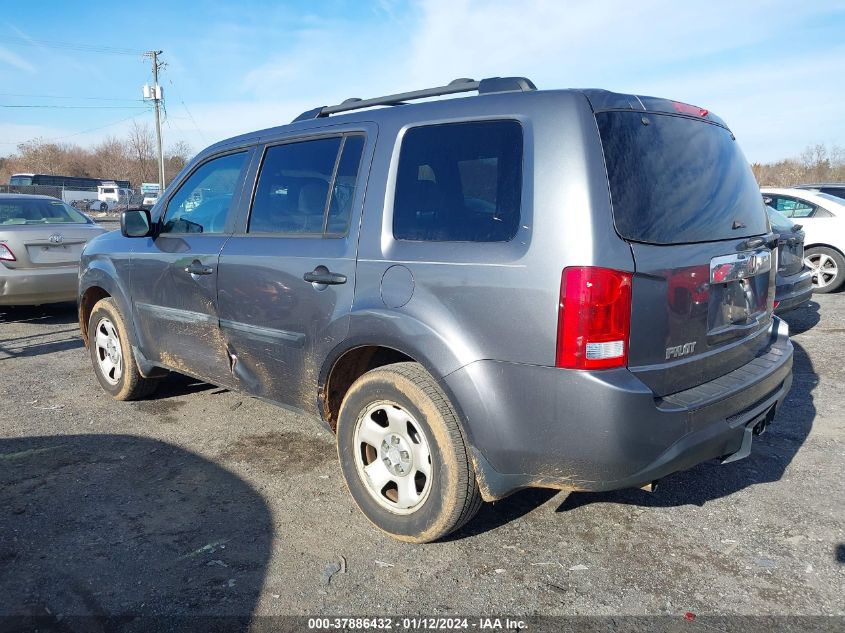 2013 HONDA PILOT LX - 5FNYF4H28DB050439