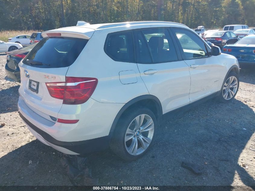 2016 BMW X3 XDRIVE28I - 5UXWX9C58G0D73977