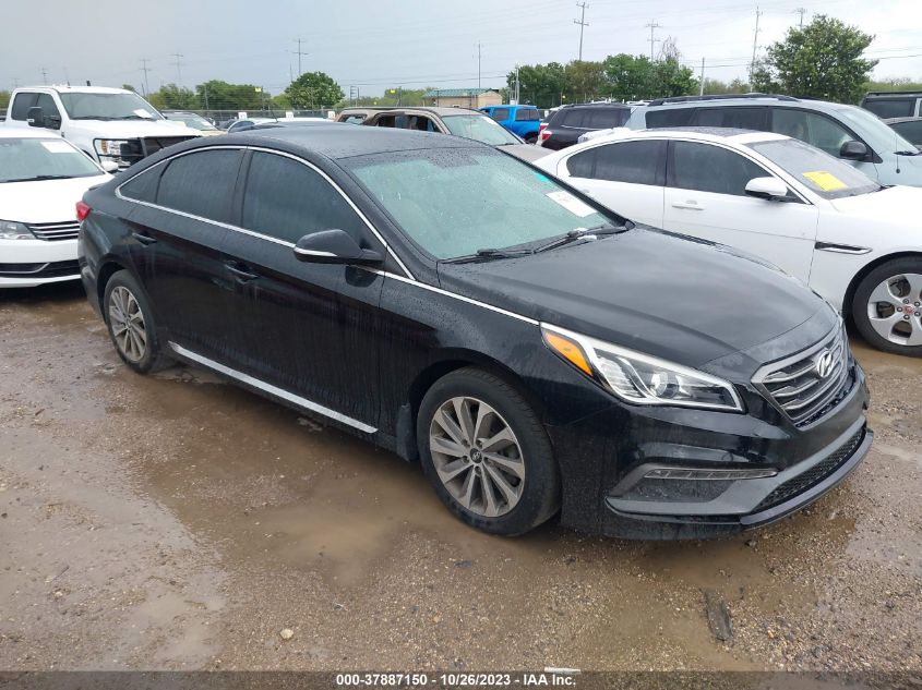 2016 HYUNDAI SONATA 2.4L SPORT - 5NPE34AF7GH348737