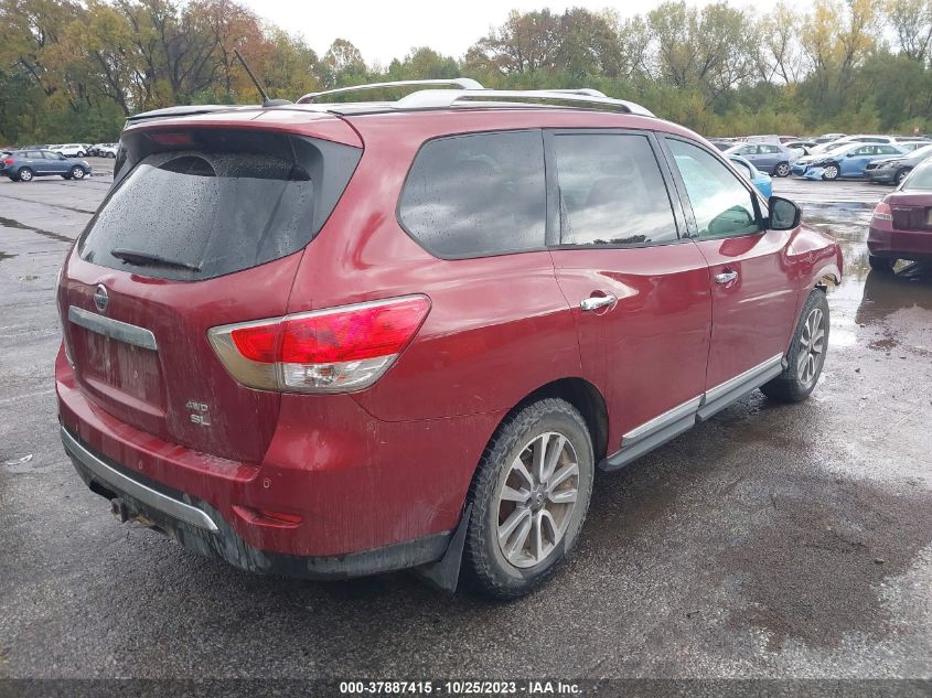 2013 NISSAN PATHFINDER SL - 5N1AR2MM1DC604739