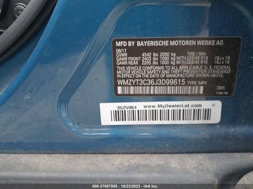 2018 MINI COUNTRYMAN COOPER S - WMZYT3C36J3D99615