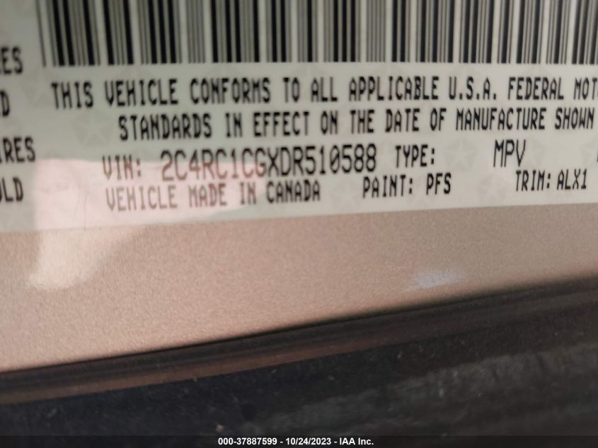 2013 CHRYSLER TOWN & COUNTRY TOURING-L - 2C4RC1CGXDR510588