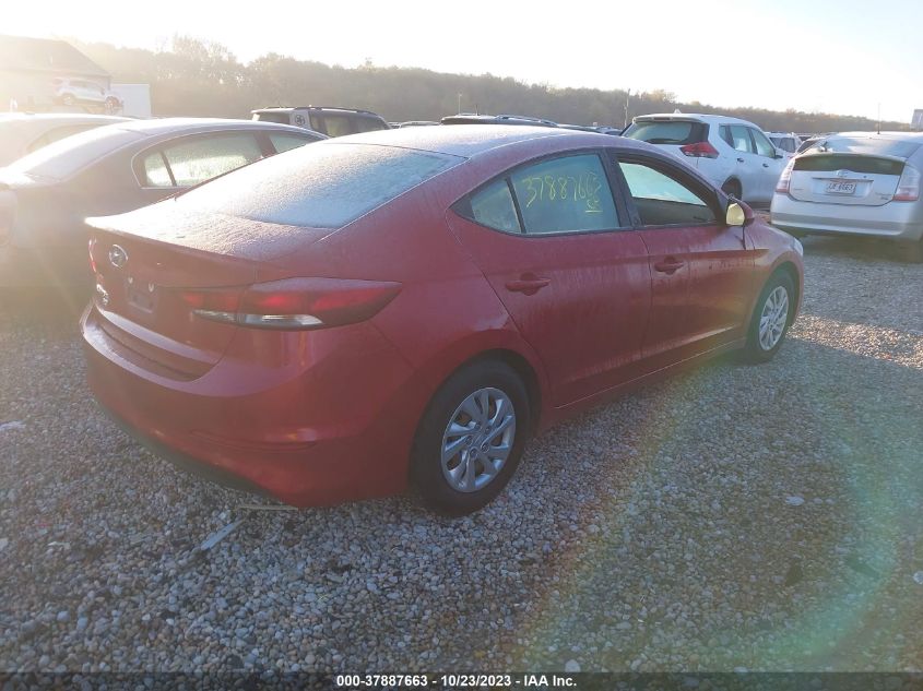 2018 HYUNDAI ELANTRA SE - KMHD74LF9JU538318
