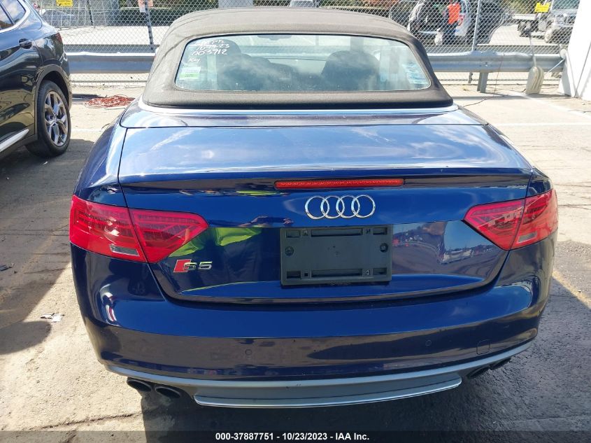 2013 AUDI S5 PREMIUM PLUS - WAUCGAFHXDN003912