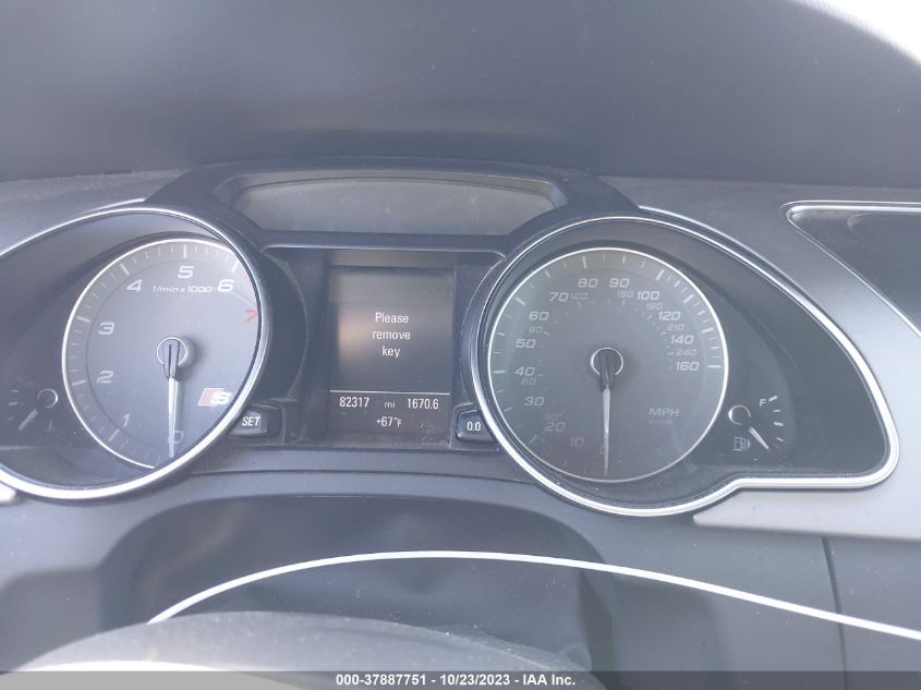 2013 AUDI S5 PREMIUM PLUS - WAUCGAFHXDN003912