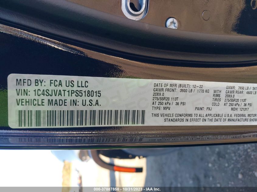 2023 JEEP WAGONEER 1C4SJVAT1PS518015