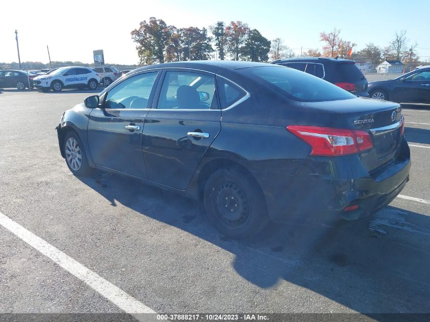 VIN 3N1AB7AP3HY305645 2017 NISSAN SENTRA S/SV/SR/SL