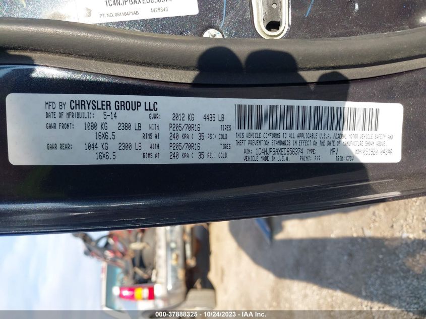 2014 JEEP PATRIOT SPORT - 1C4NJPBAXED856374
